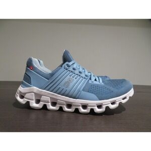 On Cloudswift Shoes Womens Size 6.5 Blue White Running CloudTec Cushioned Road